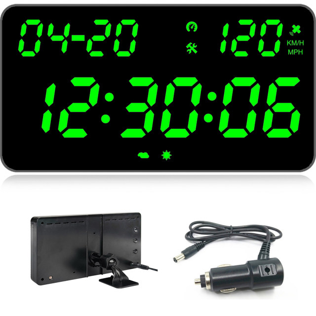 New Arrival Large Screen Speedometer Head-Up Display with Time Date Driving Speed Clock for Cars Trucks Vehicles