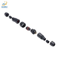 Connecteur circulaire étanche M16 4P 250V 5A en alliage de cuivre plaqué or, mâle/femelle, montage sur panneau, fiche aviation LED, IP67