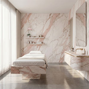 Encimera de Mármol Rosa de Noruega, Piedra Natural Moderna, Mesas Pulimentadas de Mármol para Recepción y Cocina - Product Image 2