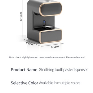 Nuevo Dispensador de Pasta de Dientes Automático Inteligente Montado en la Pared con Soporte para Cepillos de Dientes y Esterilizador, Accesorios de Baño - Product Image 5