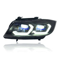 Nouveaux feux LED 12V pour BMW Série 3 E90 (2005-2012) – Jaune + Blanc, Plug & Play, 6000 lm, feux de jour et clignotants