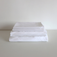 Parure de lit en satin 100 % coton écologique 800 fils, couleur unie, tissée, 4 pièces, personnalisable, de qualité supérieure, pour la maison et l'hôtellerie