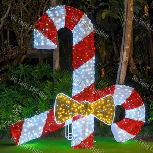 Marqueurs de chemin en forme de canne à sucre pour orienter les visiteurs lors des festivals d'hiver, des parcs à thème et des expositions de commerces saisonniers - Product Image 6