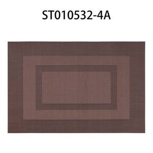 Wholesale Eco-Friendly PVC <b>Woven</b> Placemat Table Mat 30x45cm Classic Western Anti-Slip Antibacterial <b>Coaster</b> Insulation Tabletop - Product Image 5