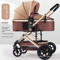 Poussette bébé en métal sur mesure, modèle haut de gamme, avec positions assise et allongée, système de voyage pliable léger 3 en 1