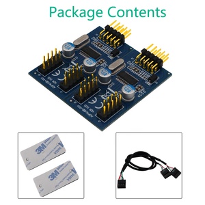 Nhà Máy Bán buôn máy tính Mb 9pin tiêu đề 1 đến 4 cổng 9pin USB 2.0 HUB Splitter Adapter board + cáp mở rộng 30cm - Product Image 6