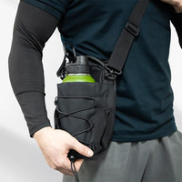 Sac de sport unisexe léger 20L en polyester noir PU magnétique imperméable de haute qualité, design personnalisé, à porter à l'épaule ou en bandoulière