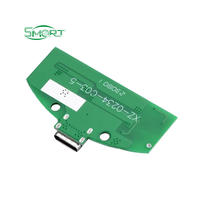 Lampe de bureau LED intelligente à intensité variable en forme de C avec module de commande tactile et chargement USB sur carte PCB