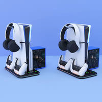 Support vertical multifonctionnel HBP-607 pour console PS5 Pro, chargeur, ventilateur de refroidissement pour PS5 Slim
