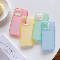 Coque de téléphone effet gelée ondulée colorée effet miroir pour iPhone 18 Pro, 17, 16, 15, 14, 13, 12, 11, Pro Plus – Coque 2-en-1 en acrylique anti-chute