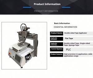Máquina Automática <span class=keywords><strong>de</strong></span> Aplicación <span class=keywords><strong>de</strong></span> Adhesivo, Cinta Adhesiva <span class=keywords><strong>de</strong></span> Doble Cara, Adhesivo 3M, Máquina Etiquetadora <span class=keywords><strong>de</strong></span> Superficies Planas - Product Image 5
