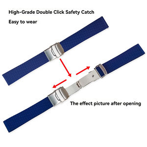 <span class=keywords><strong>Bracelet</strong></span> de <span class=keywords><strong>montre</strong></span> en silicone étanche 18mm 20mm 22mm 24mm avec <span class=keywords><strong>boucle</strong></span> déployante, bracelets de <span class=keywords><strong>montre</strong></span> en caoutchouc - Product Image 4