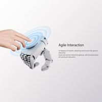 Mano Robótica Diestra AGIBOT OMNIHAND 16 DOF, Ligera (500g), con 400 Sensores de Fuerza, Pinza Humanoide