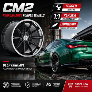 ล้อแม็กซ์อะลูมิเนียมฟอร์จขอบโครเมียม ขนาด 18-22 นิ้ว 5x114.3 5x120 สำหรับ Dodge Charger ขอบลึกสีดำด้าน - Product Image 1