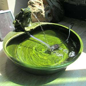 <span class=keywords><strong>Fuente</strong></span> Solar de Cerámica con Forma de <span class=keywords><strong>Rana</strong></span>, Decoración de Agua Solar, <span class=keywords><strong>Fuente</strong></span> de <span class=keywords><strong>Rana</strong></span> de Cuento de Hadas para Baño de Aves, Jardín, Balcón - Product Image 6