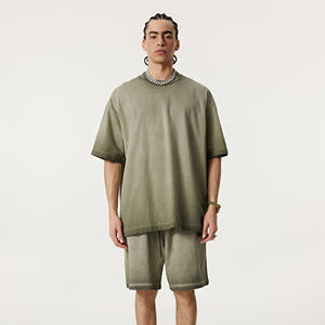 Camisetas de Hombre de Color Sólido, Casuales, Básicas, 100% Algodón, Antiarrugas, Manga Corta, Suaves, Transpirables, Corte Regular, Estilo Veraniego - Product Image 1