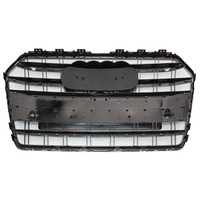 Grille de pare-chocs avant supérieure centrale pour AUDI S6 C7PA 2016 2017 2018, grille en maille noire brillante, remplacement direct, neuf