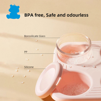 Récipient de nourriture pour bébé en verre sans BPA avec couvercle à pression Ensemble de stockage de nourriture pour bébé au micro-ondes Mini boîte à lunch paquet de valeur