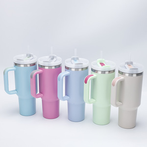 2023 <b>Hot</b> Sales H2.0 40oz 304 Stainless Steel Vacuum Insulated Tumbler Handle Straw Eco-Friendly Boiling Water Safe Outdoor - Product Image 5