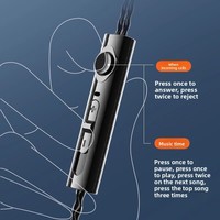 Nuevos Auriculares Intrauditivos con Cable Populares, Bobinas Dinámicas Dobles, Altavoces Dobles, Auriculares para Teléfono Inteligente, Ajuste con Cable