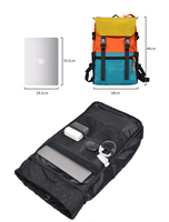 Sac à dos d'ordinateur portable unisexe 16 pouces personnalisé avec logo, nouvelle collection, en polyester, avec fermeture éclair, bretelles ergonomiques, rabat extensible, pour étudiants et usage quotidien