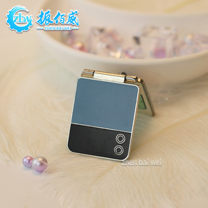 Broche tendance en forme de téléphone à clapet, en métal <span class=keywords><strong>argent</strong></span>é, personnalisable, avec impression émaillée sur alliage, vente en gros - Product Image 2