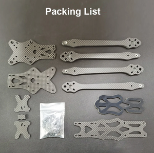 APEX 7 Inch Carbon Fiber Frame Kit with 5.5mm Arm for HD RC Quadcopter <b>Racing</b> <b>Drone</b> Parts - Product Image 4