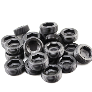 Tornillos de Bloqueo de Buena Calidad <span class=keywords><strong>DIN</strong></span> <span class=keywords><strong>906</strong></span>, Tornillo de Cabeza Hexagonal para Plástico, Tapones de Tornillo de Cabeza Hexagonal de 1/8-28 con Collar, Tapón Enrasado - Product Image 4