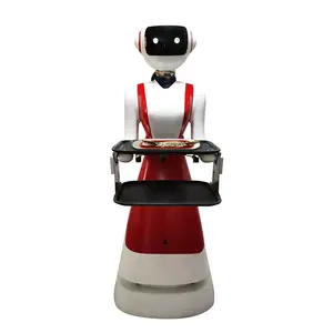 Stainless Steel Self-Driving Delivery Robot Controller Coffee Drinks Food Serving Robot Digital Intelligent Robot Automation