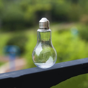 Vente en gros de pots en verre de haute qualité de 110 ml en forme d'<span class=keywords><strong>ampoule</strong></span> pour épices, poivre, sel, avec bouchon à vis, logo personnalisé possible - Product Image 1