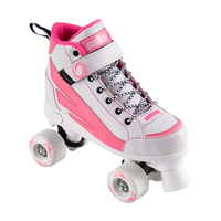 Patins à roulettes quad en PVC réglables en 5 tailles avec roulements ABEC-7 et roues en TPU, capacité maximale de 100 kg pour les sports de plein air
