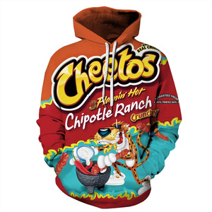 Sudadera con Capucha Premium para Hombre, Diseño 3D de Cheetos XXTRA <span class=keywords><strong>Flamin</strong></span>' <span class=keywords><strong>Hot</strong></span>, Estilo Informal y Urbano - Product Image 5