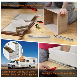 כדור חובה מדהים נושא בעל 3 קיפול צמוד מסילה מסילה ארון טלסקופי עם טכנולוגיה קרובה - Product Image 6