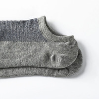 En stock – Chaussettes courtes de sport unies 100 % coton respirant en maille, personnalisables avec logo, pour hommes et femmes, taille L