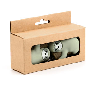 环保可爱动物树懒熊猫造型定制标志食品级硅胶婴儿勺子和叉子套装儿童批发价格 - Product Image 6