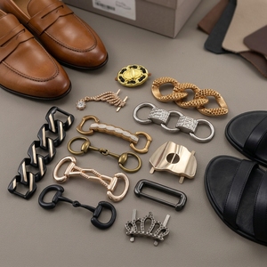 Hebillas Metálicas Cuadradas Personalizadas al por Mayor con Logotipo, de Aleación de Zinc, Bañadas <span class=keywords><strong>en</strong></span> Oro, Antideslustre, para Mocasines, Sandalias, Zapatos Planos, Cinturones y Bolsos - Product Image 4