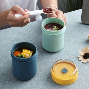 Gobelet en plastique portable 500 ml avec couvercle, design minimaliste, tasse de bureau, tasse droite, isolation thermique pour cadeaux - Product Image 3