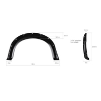 Élargisseurs d'ailes en plastique ABS 4x4 pour FORD F250 F350, accessoires tout-terrain, couvre-arches de roues, garde-boue pour pick-up
