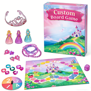 ผู้ผลิตเกมกระดานเจ้าหญิงแบบพกพาที่เป็นมิตรกับสิ่งแวดล้อมตามสั่ง OEM บริการพิมพ์เกมสำหรับเด็กพร้อมอุปกรณ์เสริมครบชุดและบรรจุภัณฑ์ - Product Image 2