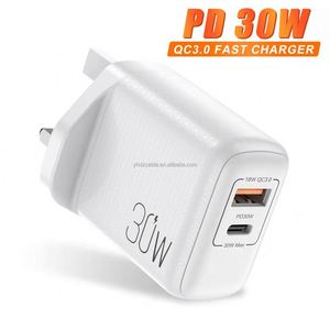 Muestra Gratuita: Cargador de Pared con Doble Puerto USB C+USB QC3.0 de 30W para iPhone, Samsung, Huawei - Product Image 6