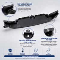 Protection inférieure du radiateur 16683-36080, déflecteur d'air du radiateur, protection du moteur pour Lexus NX200 NX300 2015-2021