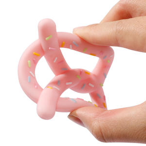 Anneaux <span class=keywords><strong>de</strong></span> <span class=keywords><strong>dentition</strong></span> en forme <span class=keywords><strong>de</strong></span> beignets <span class=keywords><strong>de</strong></span> haute qualité, anti-morsure, en silicone <span class=keywords><strong>de</strong></span> qualité alimentaire biologique, pour bébé unisexe - Product Image 5