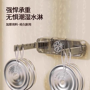 Suction Cup Trash <b>Bag</b> Holder Transparent Black <b>Foldable</b> 3kg Load Capacity Kitchen Cabinet Door Mount - Product Image 4