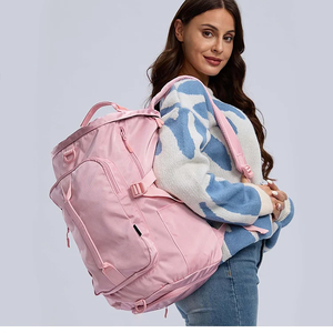 Multifunctional Dual-use Lady Polyester Travel Duffel <b>Bags</b> Overnight <b>Bag</b> Backpack <b>Outdoor</b> <b>Sport</b> Activities Crossbody <b>Bag</b> - Product Image 1