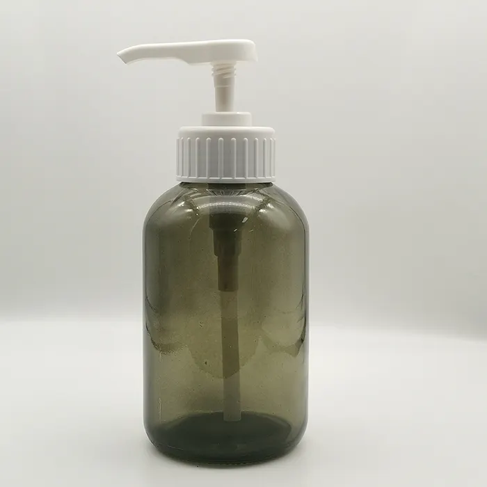 Pompa dell'erogatore di plastica della bottiglia del gel del bagno liquido del sapone trasparente nero del bagno speciale dell'hotel all'ingrosso
