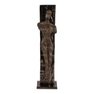 Scultura Figurativa Contemporanea in Metallo Texturizzato, Elemento Decorativo per Casa, Bagno, Ufficio e Soggiorno - Product Image 1