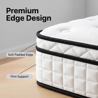 Großhandelspreis King Queen Single Double Size Latex Gel Memory Foam Taschenfederkern Hotelbettmatratze mit Stoffbezug in Box