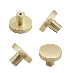 Oukali Hot Selling Furniture Cabinet Handle Black Brushed Brass Zinc Alloy Kitchen Cabinet Bedroom Drawer Handles and <strong>Knobs</strong> - Product Image 4