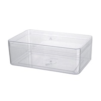 Boîte d'emballage rectangulaire transparente en PS de qualité alimentaire, épaisseur 1 mm, pour pâtisserie, bonbons, salades, modèle JNH-023, design discret