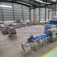 Máquina Automática para Producción de Papas Fritas, Maquinaria Comercial Integrada para Cortar, Freír y Empacar Papas Fritas